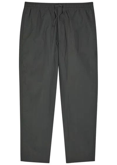 Ymc You Must Create Ymc Alva Skate Relaxed Tapered-leg Shell Trousers In Gray