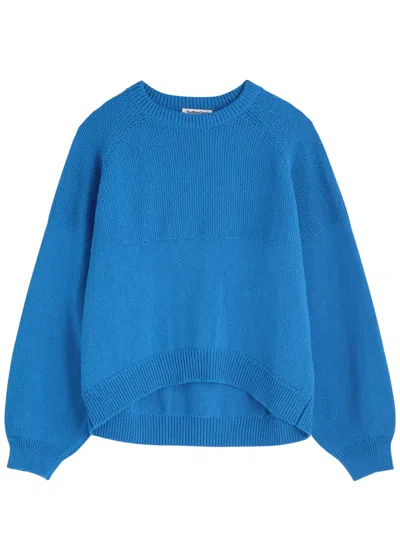 Ymc You Must Create Ymc Bellow Knitted Jumper In Blue