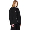 Ymc You Must Create Black Construction Denim Chore Jacket In Black