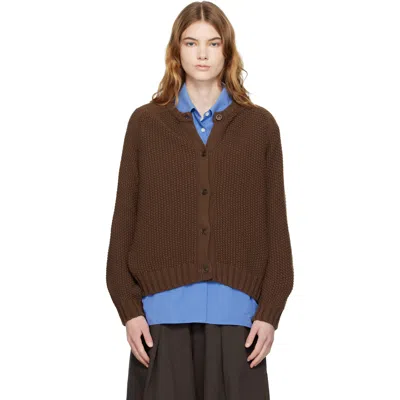 Ymc You Must Create Ymc Brown Atomic Cardigan