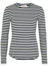 Ymc You Must Create Ymc Charlotte Striped Cotton Top In Navy