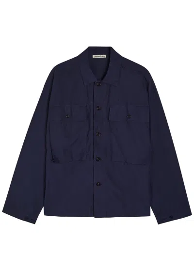 Ymc You Must Create Ymc Chest Patch Pocket Cotton Shirt In Blue