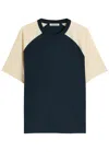 Ymc You Must Create Ymc Colour-block Woven T-shirt In Blue