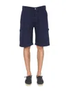 Ymc You Must Create Ymc Cotton Canvas Bermuda In Blue