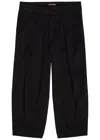 Ymc You Must Create Ymc Deadbeat Wide-leg Stretch-cotton Trousers In Black