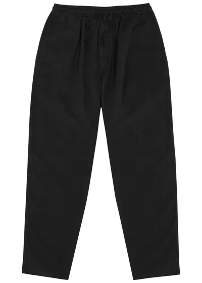 Ymc You Must Create Ymc Earth Alva Tapered Twill Trousers In Black