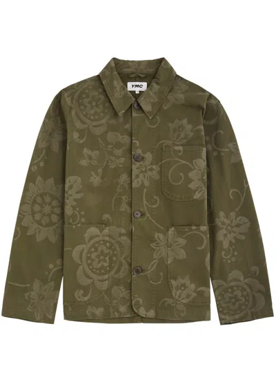 Ymc You Must Create Ymc Labour Chore Printed Stretch-cotton Jacket In Khaki