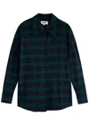 Ymc You Must Create Ymc Lena Tartan Cotton Shirt In Navy