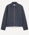 Ymc You Must Create Ymc Mens Bay City Textured Stripe Bomber Jacket