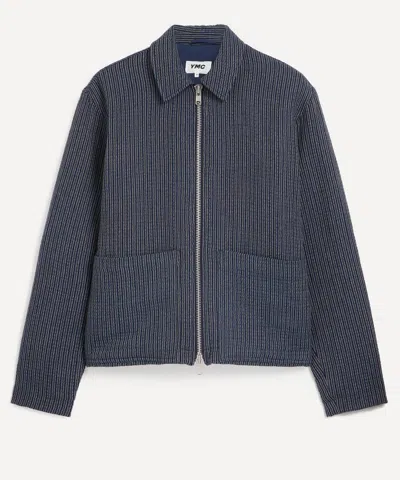Ymc You Must Create Ymc Mens Bay City Textured Stripe Bomber Jacket