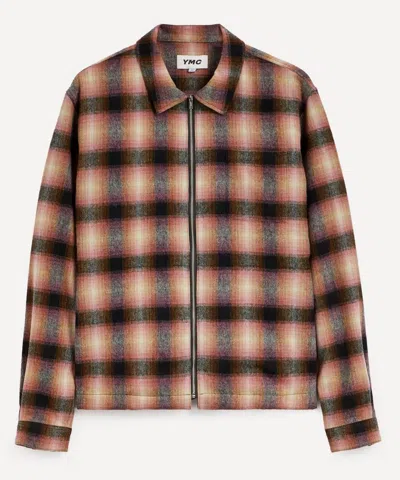 Ymc You Must Create Mens Bowie Check Overshirt In Multi