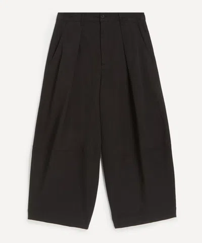 Ymc You Must Create Ymc Mens Deadbeat Wide-leg Trousers In Black