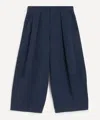 Ymc You Must Create Ymc Mens Deadbeat Wide-leg Trousers In Blue