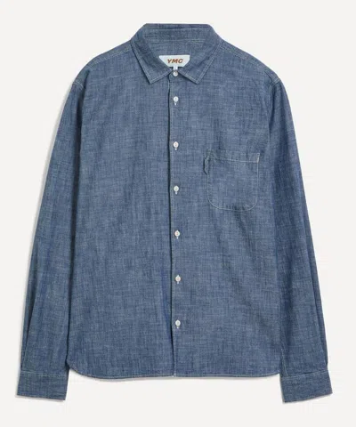 Ymc You Must Create Ymc Mens Earth Curtis Chambray Shirt