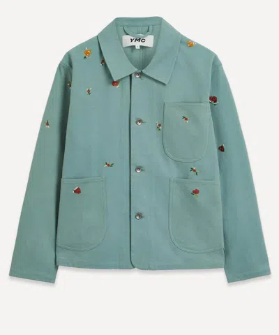 Ymc You Must Create Ymc Mens Floral-embroidered Labour Chore Jacket