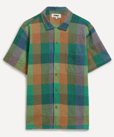 Ymc You Must Create Ymc Mens Malick Multi Check Short-sleeve Shirt