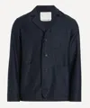 Ymc You Must Create Ymc Mens Navy Scutters Cotton-linen Moleskin Blazer In Blue
