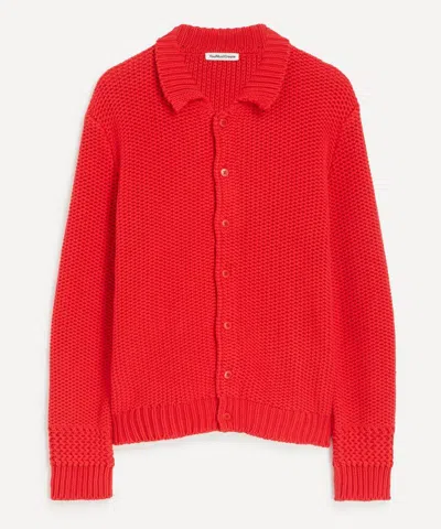 Ymc You Must Create Ymc Mens Red Rat Pack Knit Cardigan