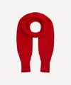 Ymc You Must Create Ymc Mens Rickrack Knit Sleeve Scarf In Red