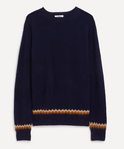 Ymc You Must Create Ymc Mens Suedehead Zig Zag Knitted Jumper