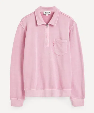 Ymc You Must Create Mens Sugden Sweatshirt In Pink