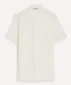 Ymc You Must Create Ymc Mens White Malick Seersucker Short-sleeve Shirt In White