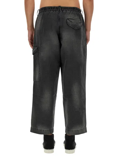 Ymc You Must Create Ymc Military Cotton-linen Trousers In Black
