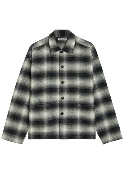 Ymc You Must Create Ymc Pj Checked Cotton Shirt In Black