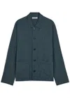 Ymc You Must Create Checked Patch-pocket Overshirt In Blue