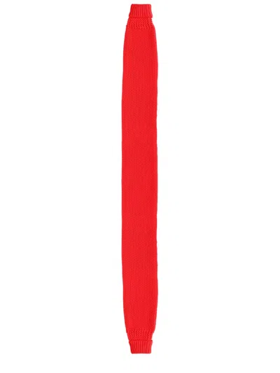 Ymc You Must Create Ymc Ribbed Knit Scarf In Red