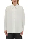 Ymc You Must Create White Oversized Solid Shirt In White