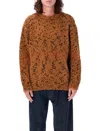 Ymc You Must Create Ymc Speckled Knit Sweater In Brown