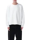 Ymc You Must Create White Crewneck Cotton Sweatshirt
