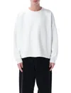 Ymc You Must Create White Crewneck Cotton Sweatshirt