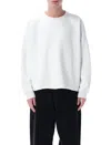 Ymc You Must Create White Crewneck Cotton Sweatshirt