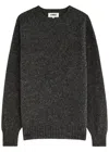 Ymc You Must Create Ymc Suedehead Wool Jumper In Dark Grey