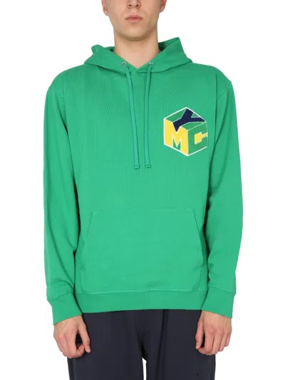 Ymc You Must Create Ymc Reimagined Hooded Sweatshirt In Green