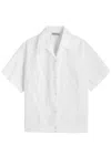 Ymc You Must Create Ymc Wanda Floral-embroidered Cotton Shirt In White