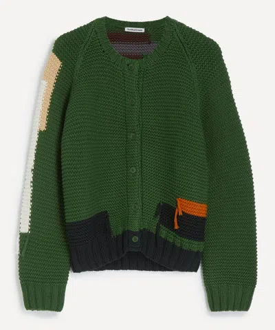 Ymc You Must Create Ymc Women's Atomic Green Cotton Cardigan