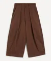 Ymc You Must Create Ymc Women's Brown Deadbeat Wide-leg Trousers In Brown