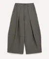 Ymc You Must Create Ymc Women's Deadbeat Gingham Check Wide-leg Trousers