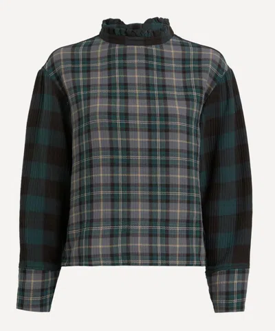 Ymc You Must Create Ymc Women's Gia Check Top