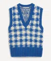 Ymc You Must Create Ymc Heidi Checked Knitted Cotton Vest