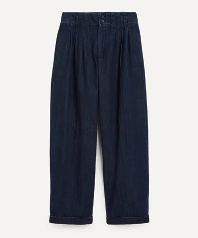 Ymc You Must Create Ymc Women's Keaton Washed Indigo Denim Trousers