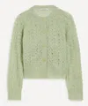 Ymc You Must Create Ymc Women's Lime Foxtail Cardigan In Green