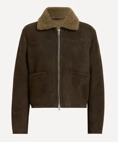 Ymc You Must Create Ymc Women's Olive Pepper Shearling Jacket