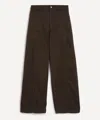 Ymc You Must Create Ymc Women's Peggy High-waisted Twill Trousers In Brown