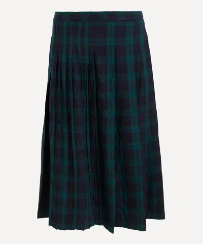 Ymc You Must Create Ymc Women's Rosetta Pleated Plaid Midi Skirt