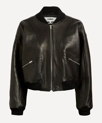 Ymc You Must Create Ymc Women's Tenor Leather Bomber Jacket