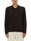 Ymc You Must Create Ymc Button-up Merino Wool Cardigan In Brown